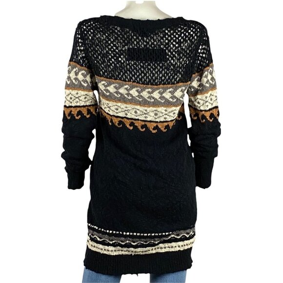 ETERNAL SUNSHINE 100% Cotton Mixed-Texture Long Sweater M/L - Picture 4 of 9